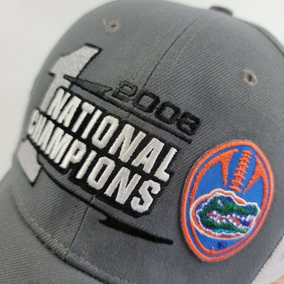 Official Florida Gators 2008 BCS National Champions Cap Hat Nike Strapback - Picture 9 of 12